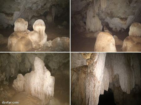 berbagai bentuk stalaktit dan stalagmit goa mahakarya