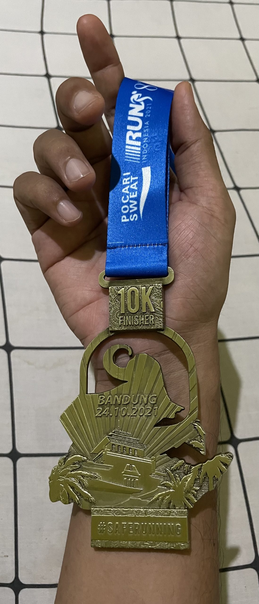 Medali Wayang Bandung Pocari Sweat Run 2021