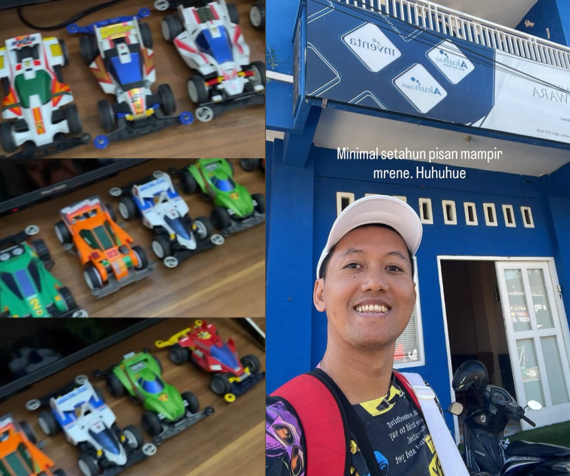 Koleksi Tamiya di kantor Akun Biz Sumber Banjarsari Solo