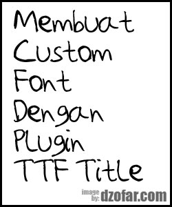 Custom Font wordpress