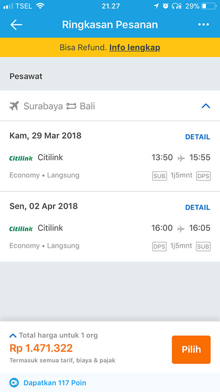 Pesawat Surabaya Bali