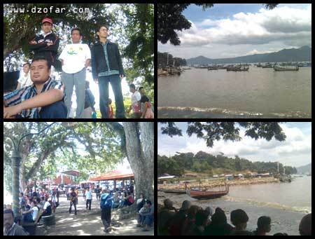 Suasana Pantai Popoh yang ramai