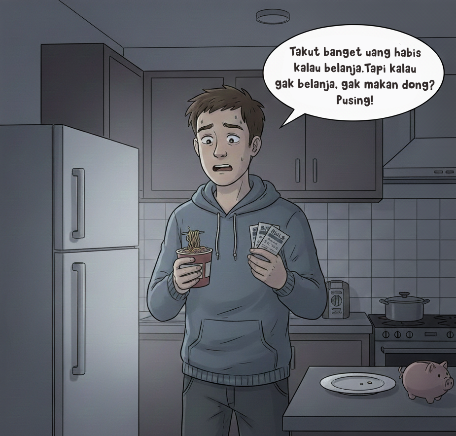Takut uang habis kalau belanja