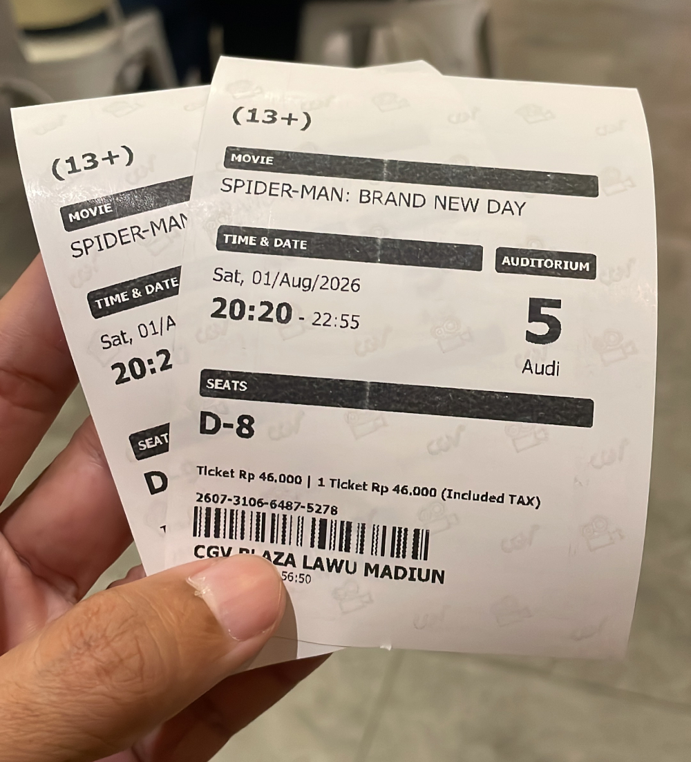 tiket Spiderman Brand New Day